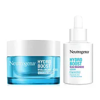 Neutrogena Set 2 Items Hydro Boost Nourishing Gel Cream 50g + Niacinamide Serum 30ml