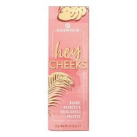 Essence hey cheeks blush, bronzer  highlighter palette 15g.