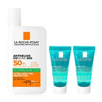 La Roche Posay Anthelios UV Mune 400 Invisible Fluid 50ml [Free! Effaclar Micro-Peeling Purifying Gel [15ml x 2pcs]