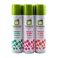 Гигиеническая помада Tropicana Lip Balm, 3,8 гр., в ассортименте (Кокос, Вишня, Апельсин), Таиланд