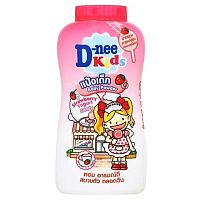 Детская гипоаллергенная присыпка-тальк D-NEE KIDS STRAWBERRY YOGURT CANDY BABY POWDER, 180 гр. Таиланд