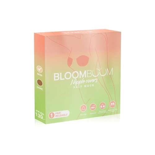 Bloomboom Silicone Nipple Cover Half Moon [1 Pair]