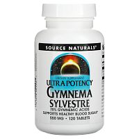 Source Naturals, Ultra Potency Gymnema Sylvestre, 550 мг, 120 таблеток