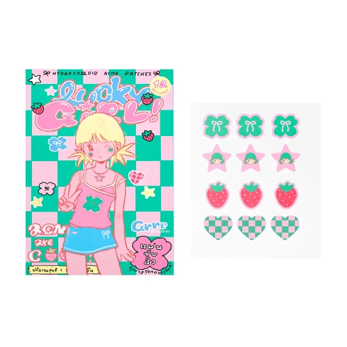 grrrbeauty Hydrocolloid Acne Patches 12 Dots