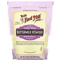Bob's Red Mill, Сухая пахта, сливки, 624 г (22 унции)