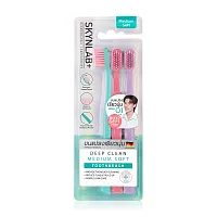 Skynlab Deep Clean Medium Soft Toothbrush 3pcs