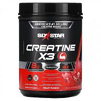 SIXSTAR, Creatine X3, фруктовый пунш, 990 г (2,18 фунта)