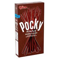 Палочки-печенье в глазури Glico Pocky Biscuit Stick, 45 гр. Таиланд (в ассортименте) DOUBLE CHOCO