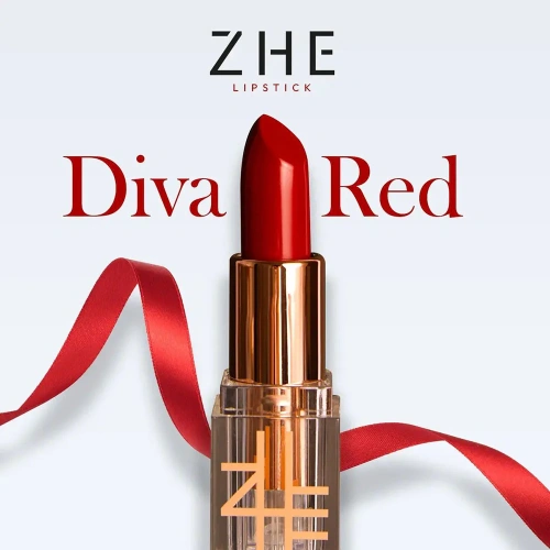 ZHE Diva Red Lipstick 3.9g фото 2