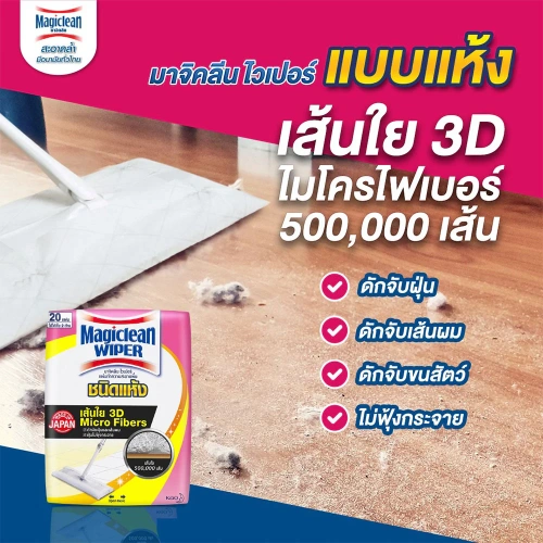 Magiclean Wiper Dry Sheet 40 Sheets фото 2