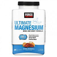 Force Factor, Ultimate Magnesium, апельсиновый крем, 165 мг, 60 жевательных таблеток Force Factor, Ultimate Magnesium, апельсиновый крем, 165 мг, 60 жевательных таблеток