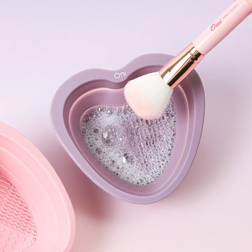 Oni Makeup Brush Cleansing Bowl Heart фото 4