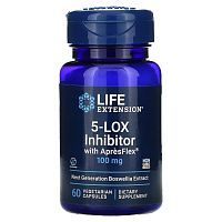 Life Extension, 5-LOX блокатор с ApresFlex, 100 мг, 60 вегетарианских капсул