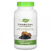 Nature's Way, активированный уголь, 280 мг, 360 капсул