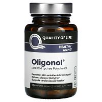Quality of Life Labs, Oligonol, 100 мг, 30 вегетарианских капсул
