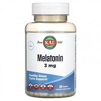 KAL, Malatonin, 3 mg, 120 Tablets
